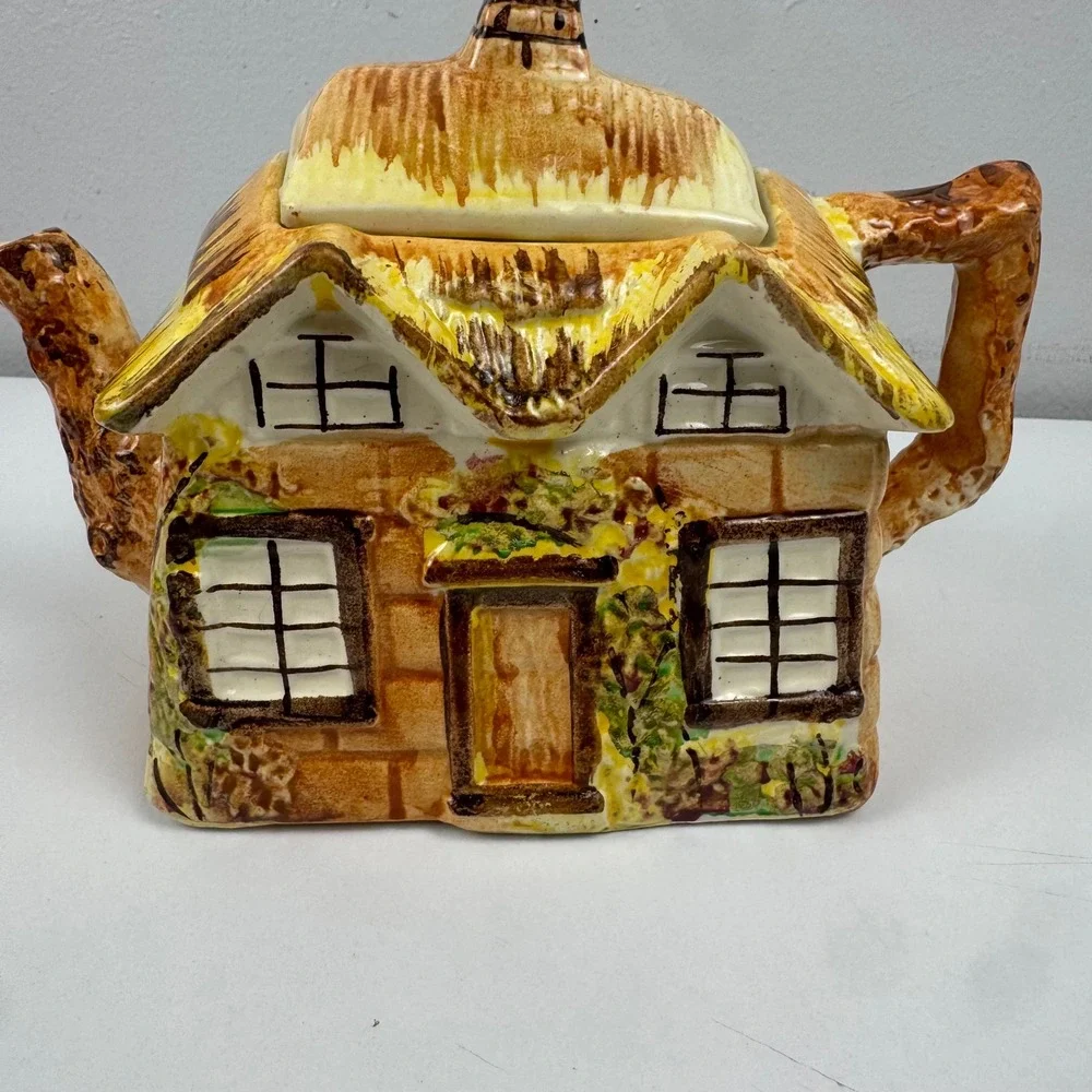 Price‎ Bros Cottage Ware Teapot Ye Olde Cottage Made in England Vintage Ceramic